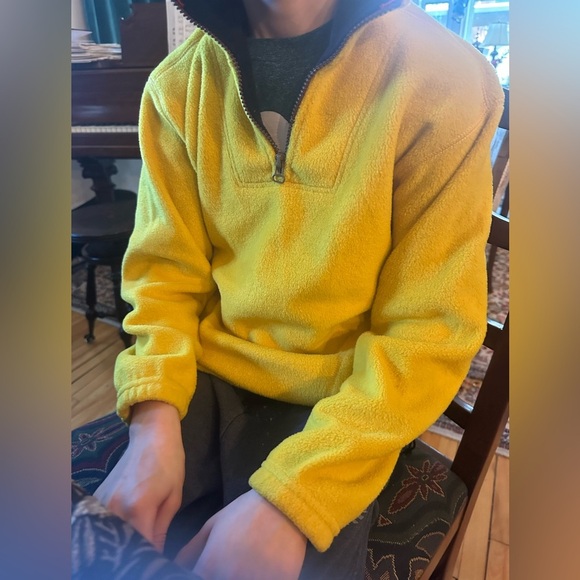 Papoose by Cotton Grip Yellow 1/4 Zip Fleece Pullover - Kids Size - Picture 1 of 3